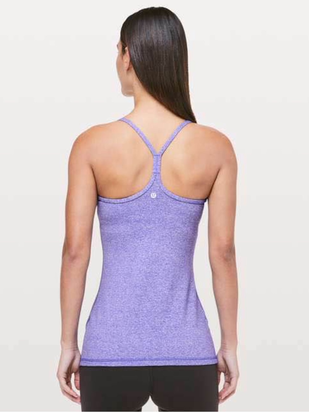 Lululemon Power Y Tank Heathered Purple